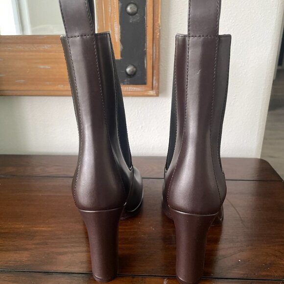 BOTTEGA VENETA 677271 Women's Brown Leather Storm Ankle Boots, 36.5 37.5 39.5 - Picture 9 of 12